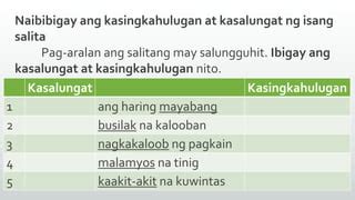 kasingkahulugan ng mayabong|Mayabang Meaning .